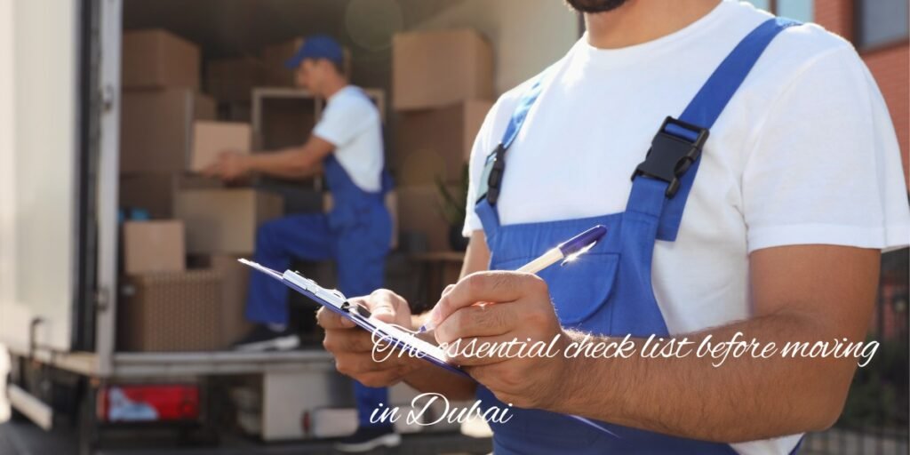 The essential check list before moving in Dubai