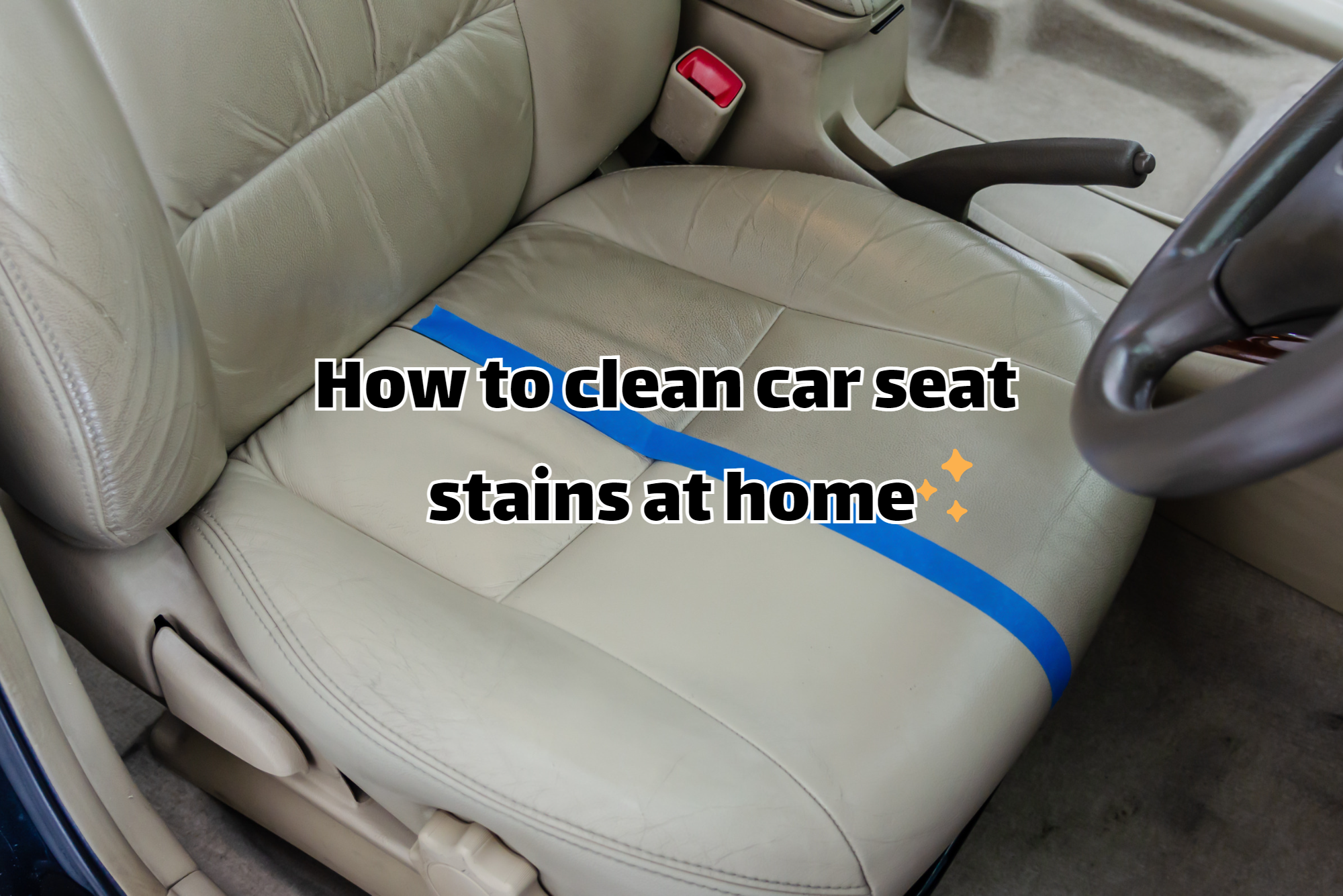 How to clean car seat stains at home